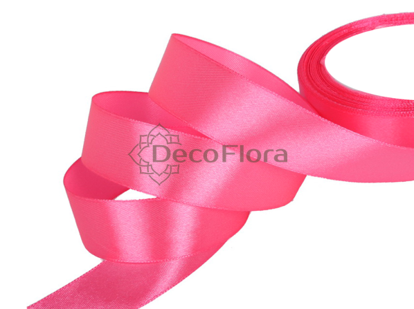 Лента атласная 4cm*20м - 1024 - ярко-розовый